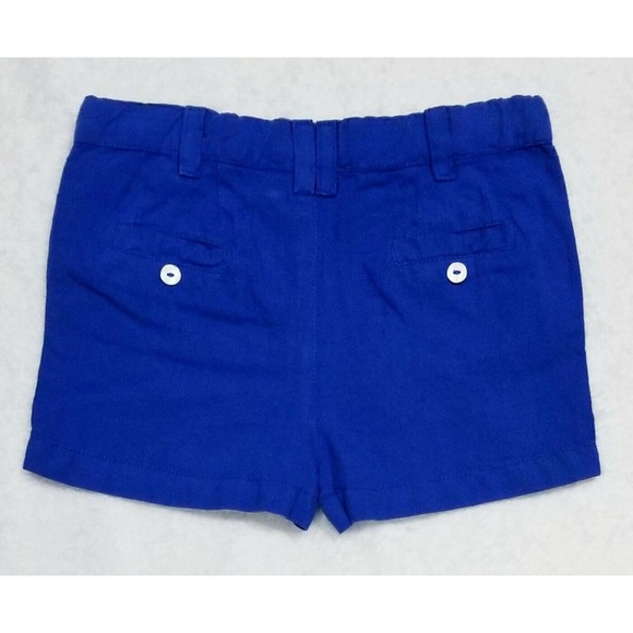 BABY BOY POPPY ROSE DENMARK EURO-BOUTIQUE MARLON SEA BLUE LINEN SHORTS $95 3M - Picture 4 of 7